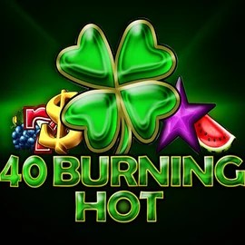 40 Burning Hot slot logo by Amusnet Interactive at Jellona Casino40 Burning Hot
