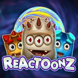 Reactoonz logo by Play'n GO at Jellona Casino