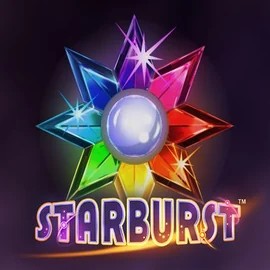 Starburst logo by NetEnt at Jellona CasinoStarburst
