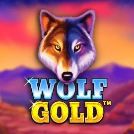 Wolf Gold slot logo by Pragmatic Play at Jellona Casino